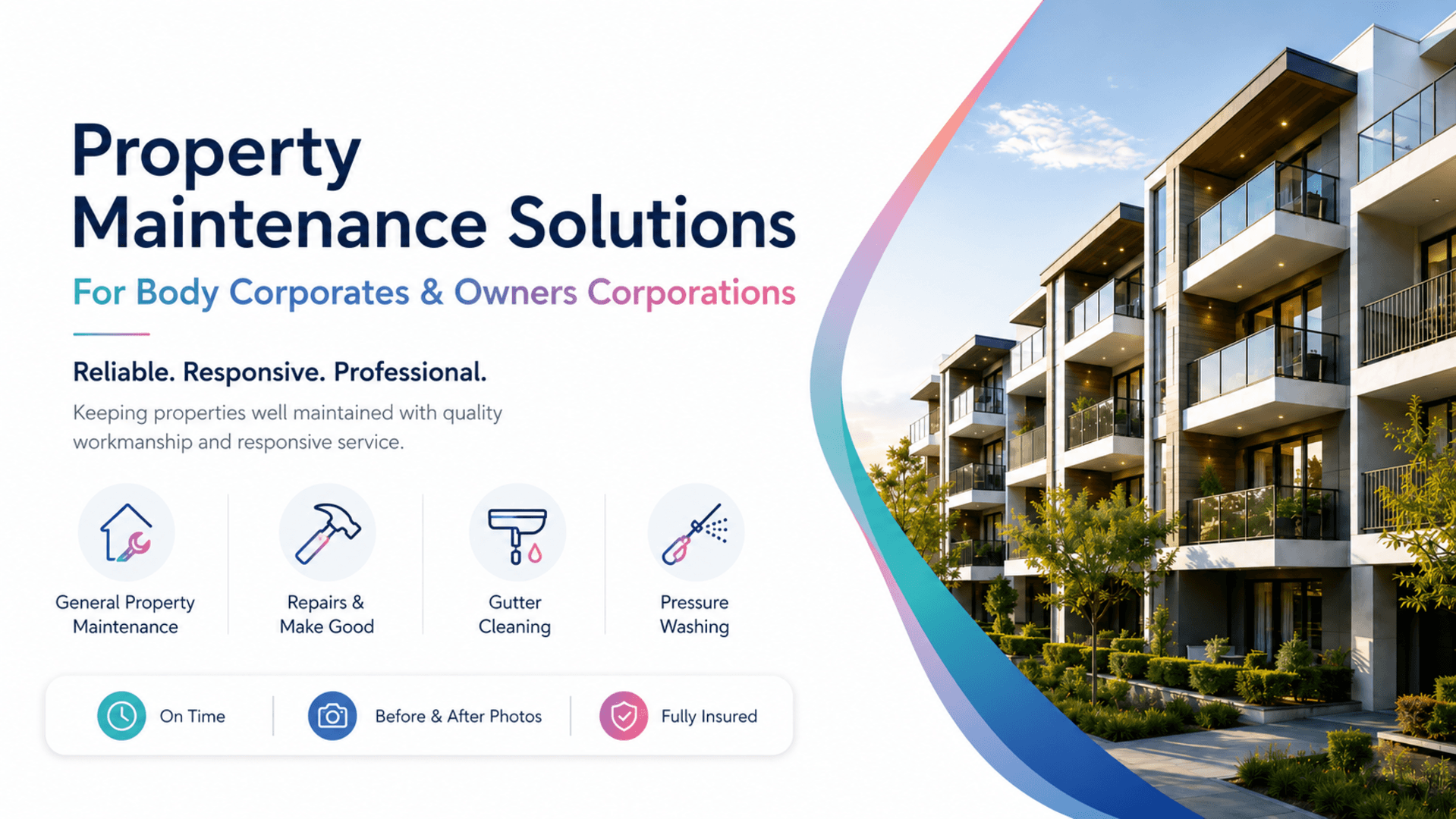 Property Maintenance Solutions for Body Corporates & Owners Corporations